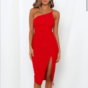 Hello Molly Taking It Back Red Dress